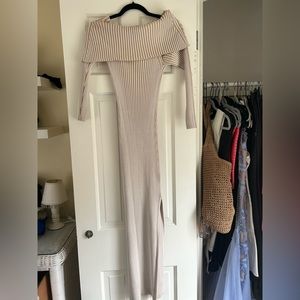 Anthropologie Off the Shoulder Knitted Dress